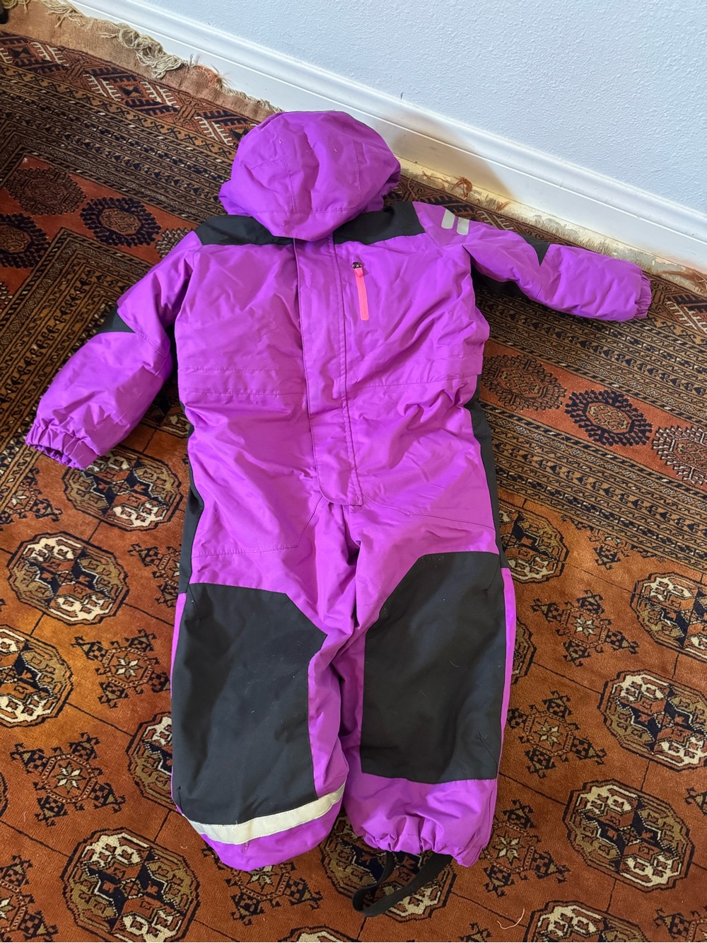 H&M Purple and Black Kids One-Piece Snowsuit